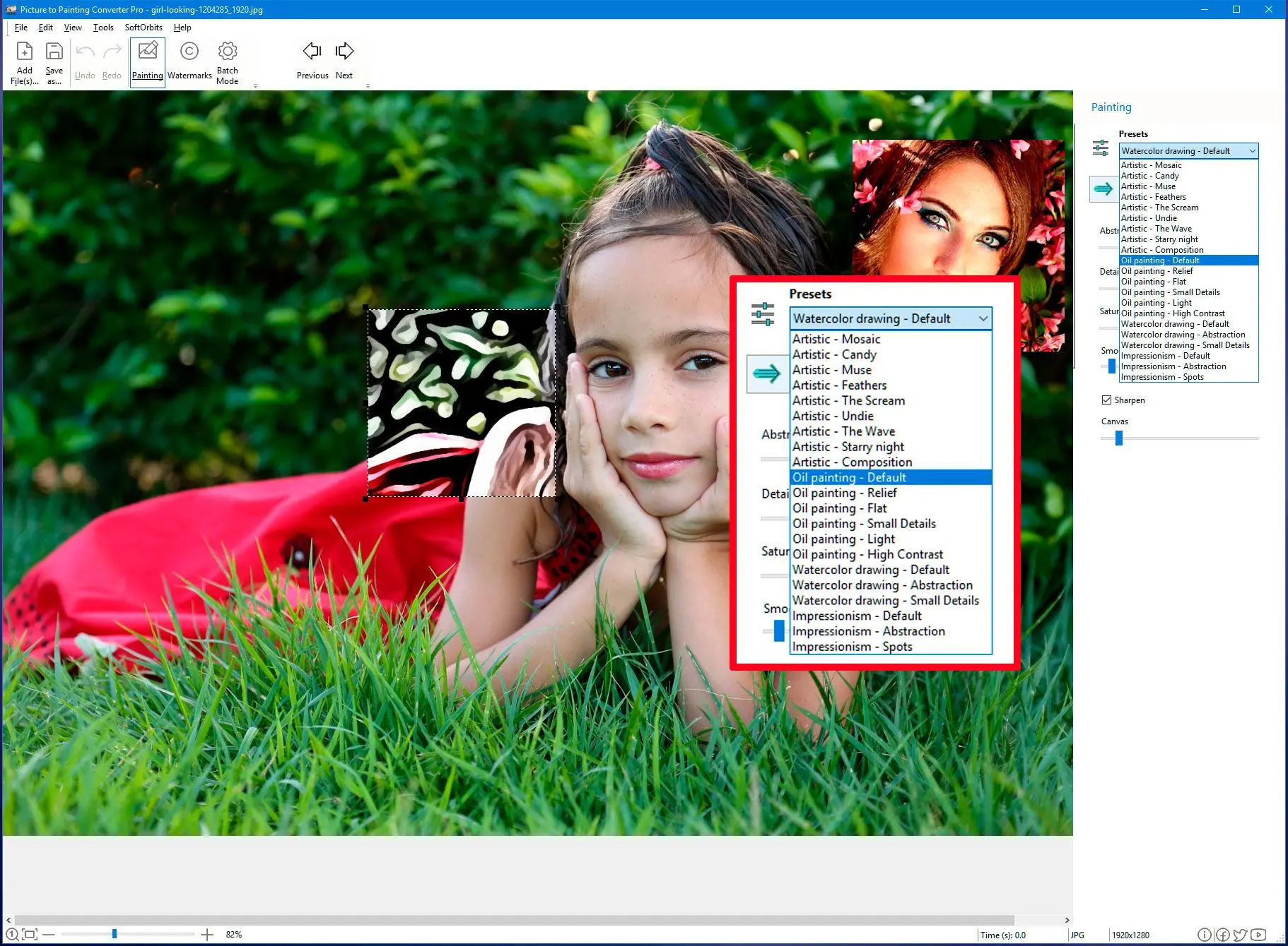Oil Image Editor Software..